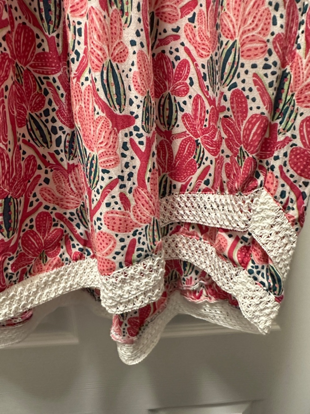 Poupette St Barth Mini Dress Sasha Pink Cactus Size Small - Picture 4 of 5